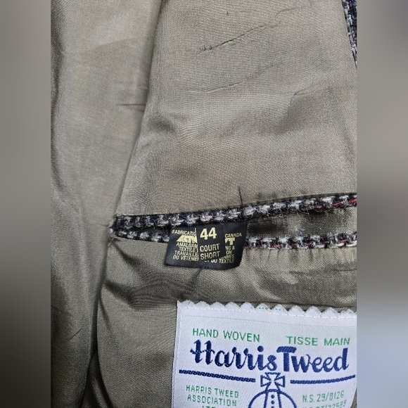 Harris Tweed 44 S Academia Quiet Luxury Blazer Jacket Coat Grad Wedding - Picture 7 of 14